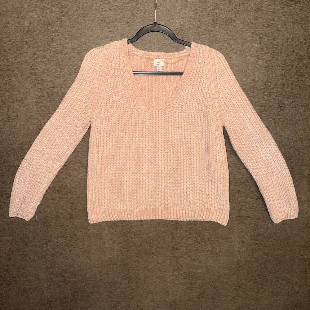 A New Day rose/pink v-neck sweater